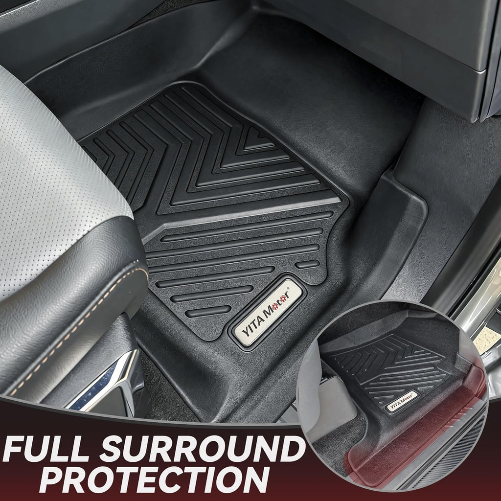 YITAMOTOR Floor Mats & Cargo Liner Fit for Honda CR-V 2026-2023, All Weather TPE Custom Fit for CRV (Gasoline & Hybrid & e:FCEV) Floor Liners with Cargo Mat (Upper Position) Full Set, Black