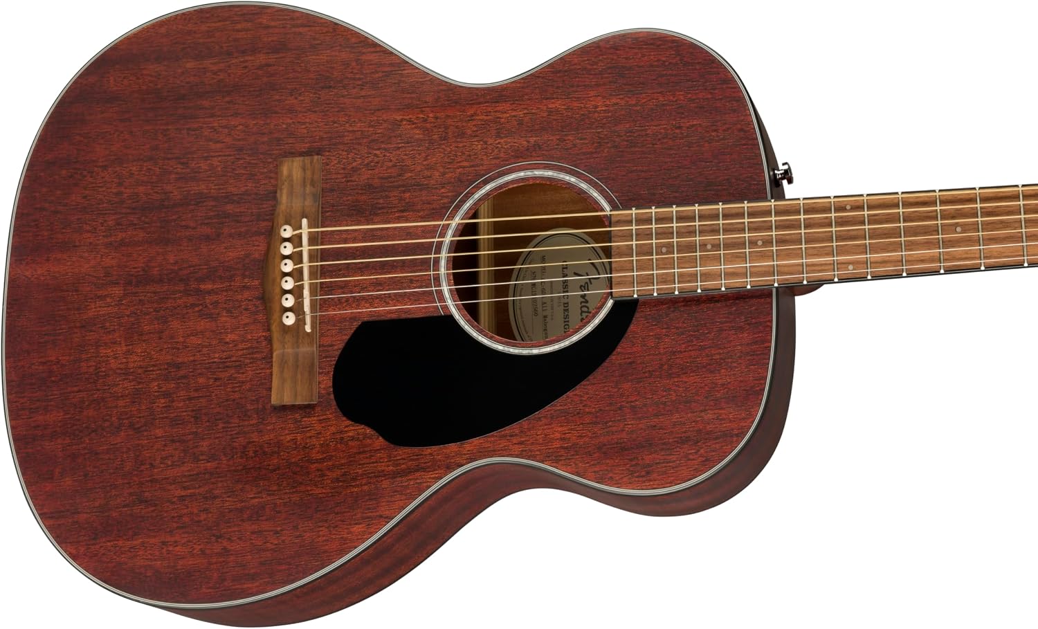 Fender CC-60S All-Mahogany Concert V2 Pack Acoustic Guitar, with 2-Year Warranty, Natural, with Gig Bag and Accessories