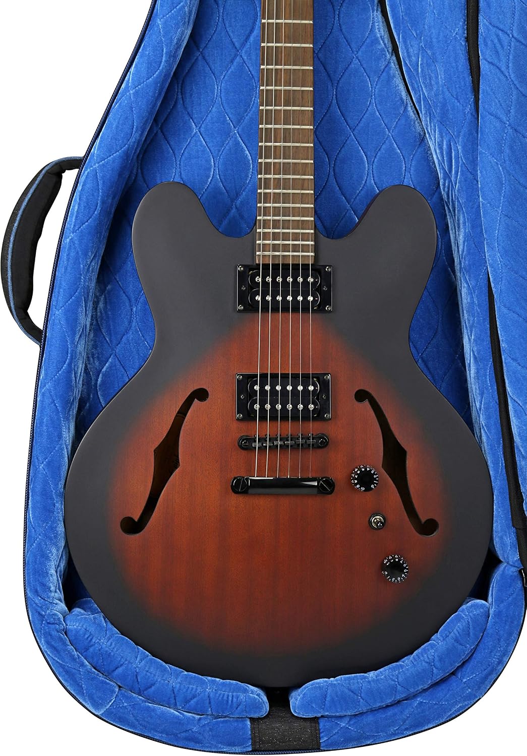 Reunion Blues RBCSH RB Continental Voyager Semi/Hollow Body Electric Guitar Case,Black
