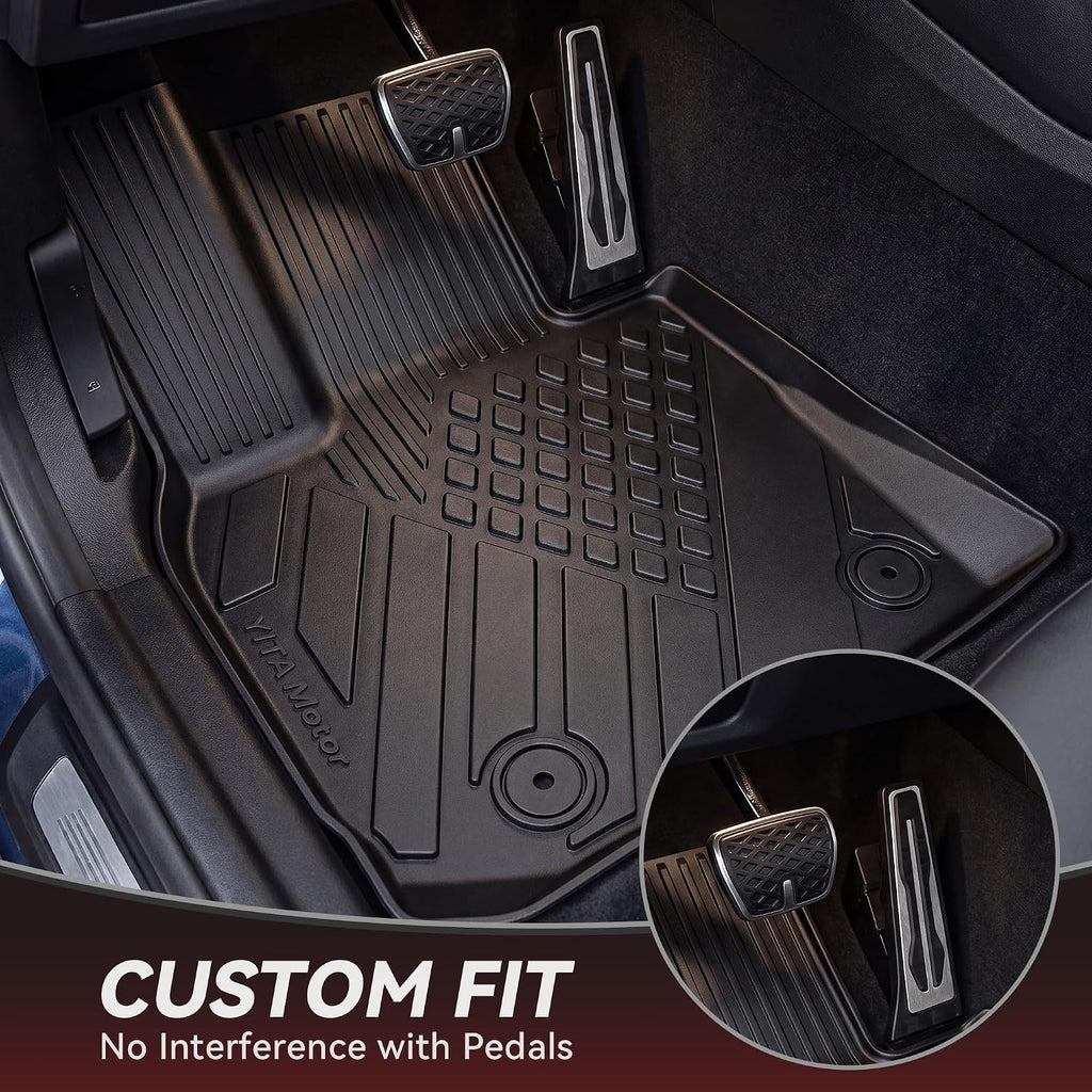 YITAMOTOR Floor Mats & Cargo Liner for 2025 2026 BMW X3 G45 (30 xDrive / M50 xDrive), All Weather TPE Floor Liner Custom Fit for BMW X3 Accessories, 1st, 2nd Row and Cargo Liners, Black