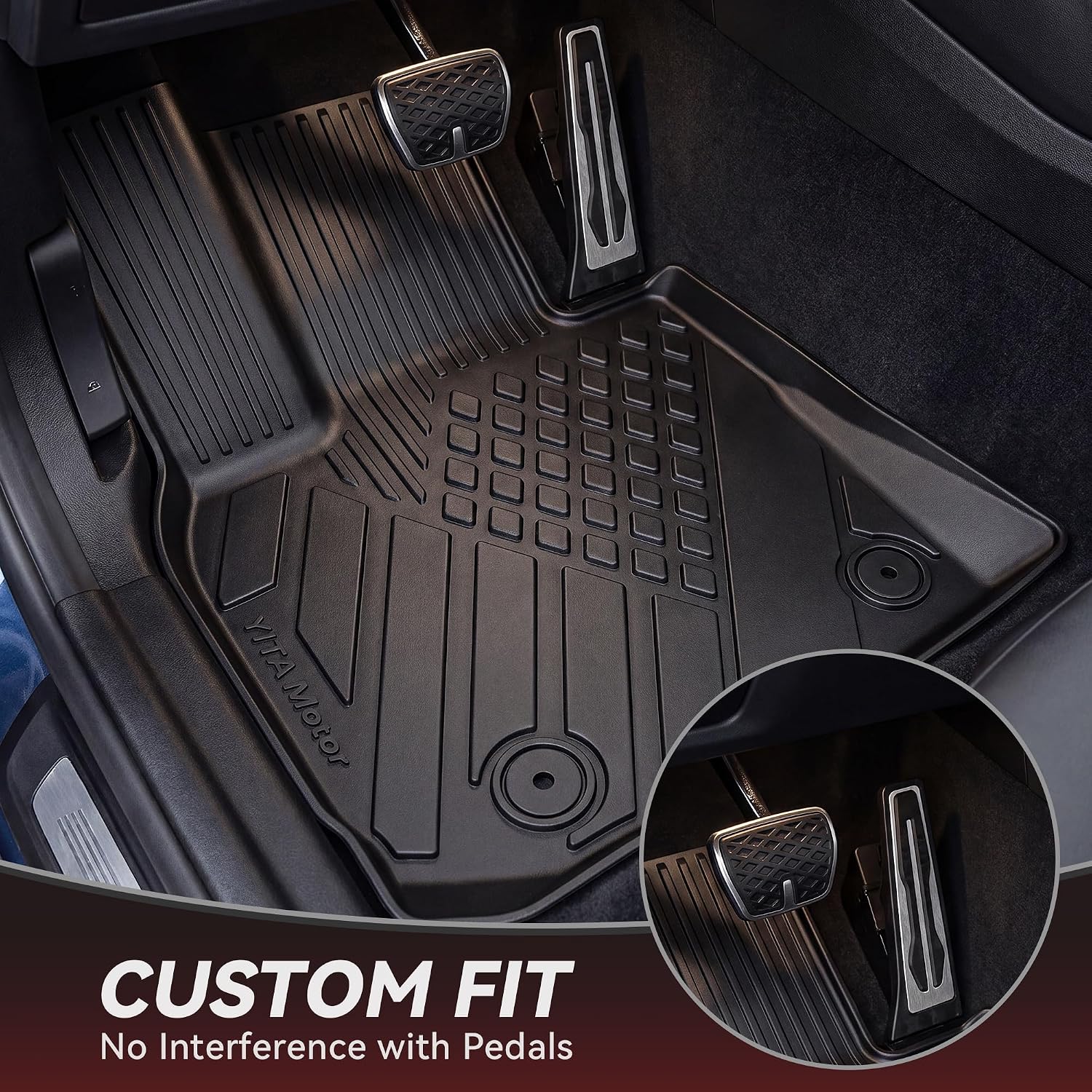 YITAMOTOR Floor Mats & Cargo Liner for 2025 2026 BMW X3 G45 (30 xDrive / M50 xDrive), All Weather TPE Floor Liner Custom Fit for BMW X3 Accessories, 1st, 2nd Row and Cargo Liners, Black