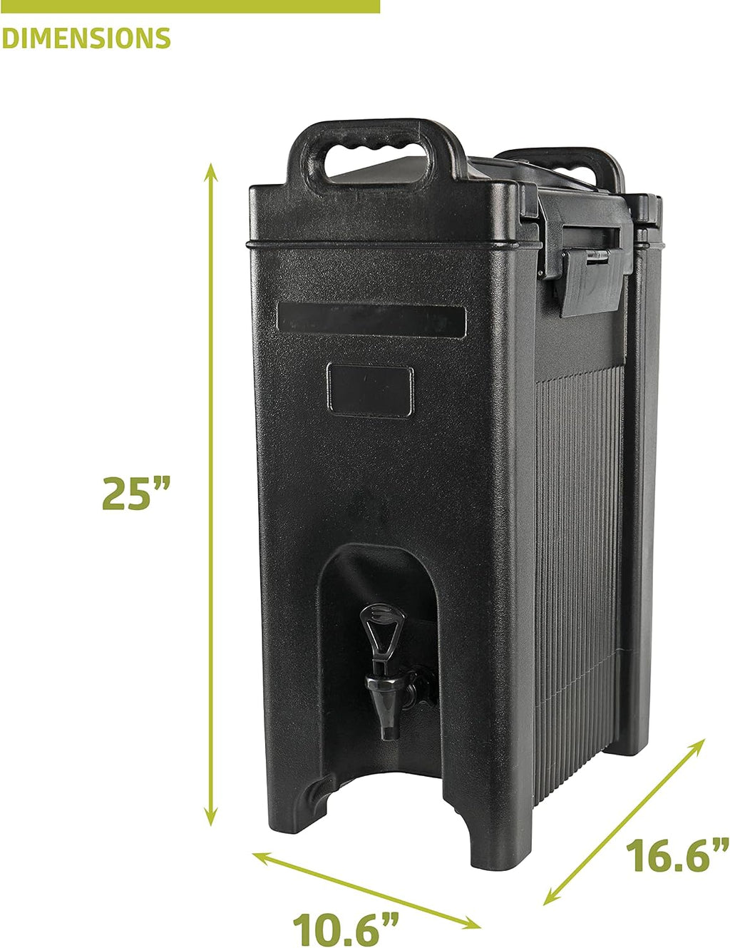 Pearington 5-gal. Insulated Hot and Cold Beverage Server/Dispenser, Black
