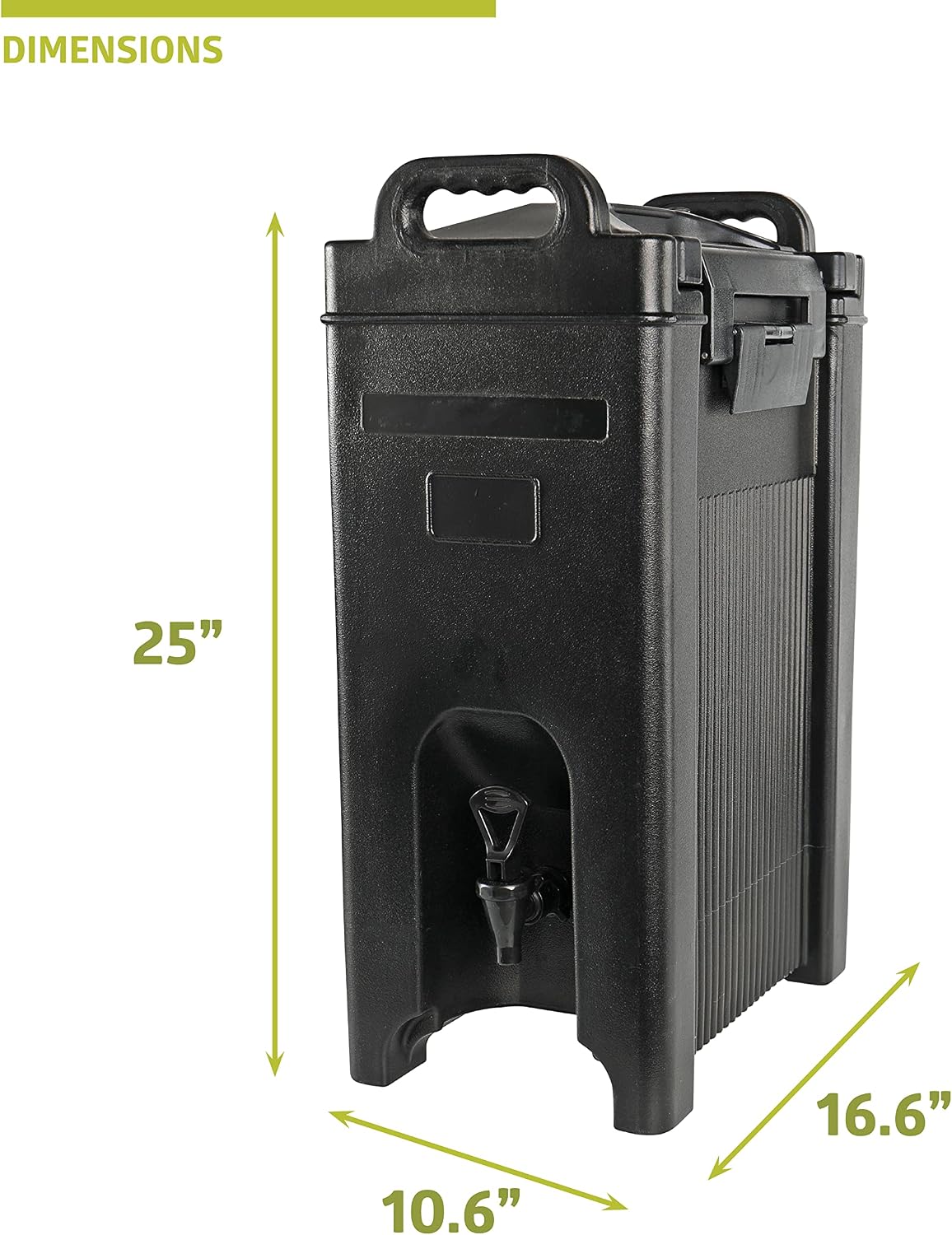 Pearington 5-gal. Insulated Hot and Cold Beverage Server/Dispenser, Black