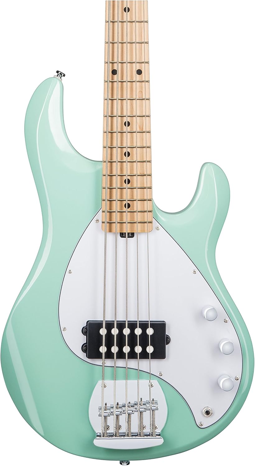 Sterling by Music Man StingRay Ray5 Bass Guitar in Mint Green, 5-String