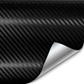 VViViD XPO Black Carbon Fiber Car Wrap Vinyl Roll Featuring Air Release Technology (75ft x 5ft)