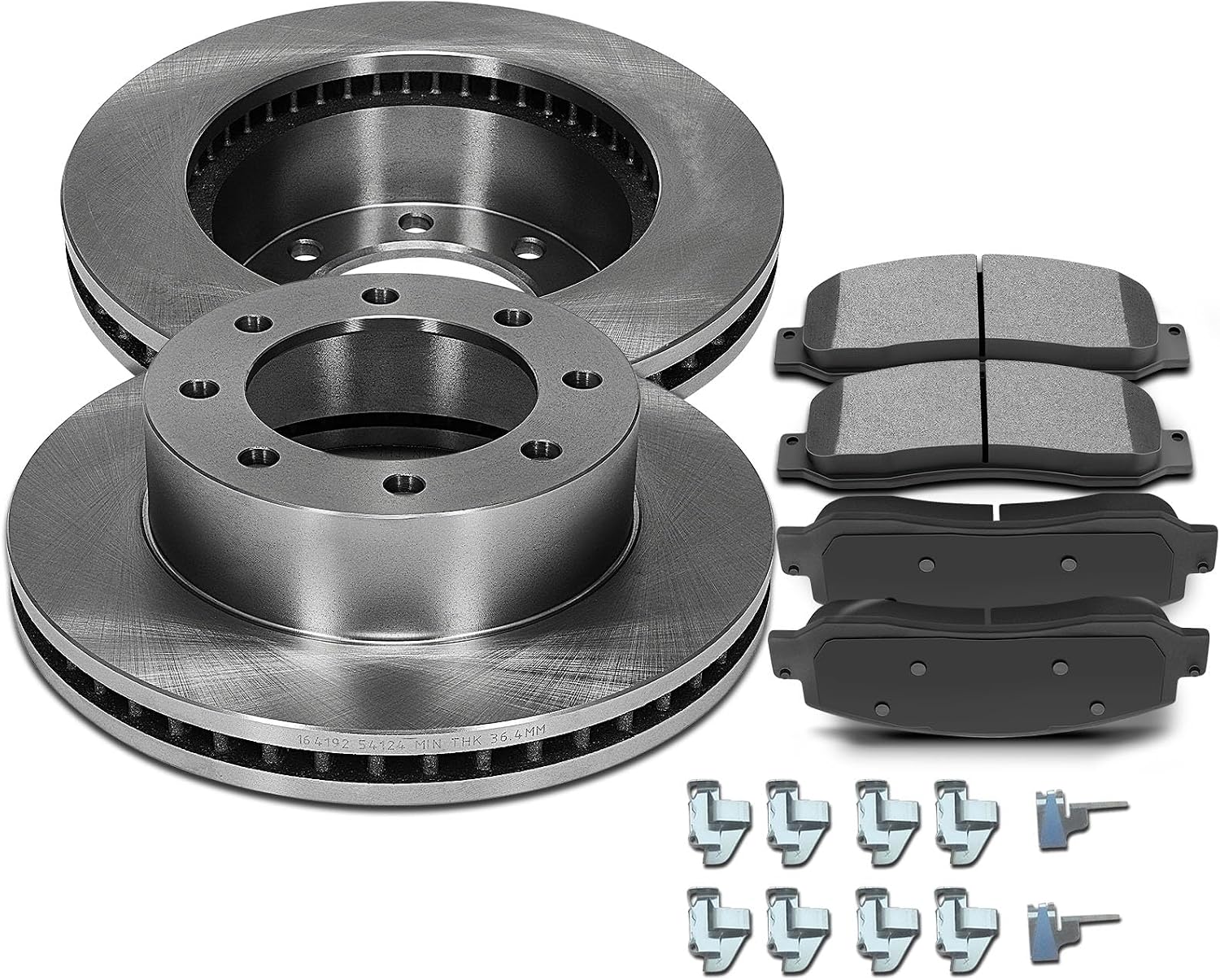 SCITOO Front 13.66' Brake Pads and Rotors Kits Fit For Ford F-250 Super Duty 2005-2011,For Ford F-350 Super Duty 2005-2011