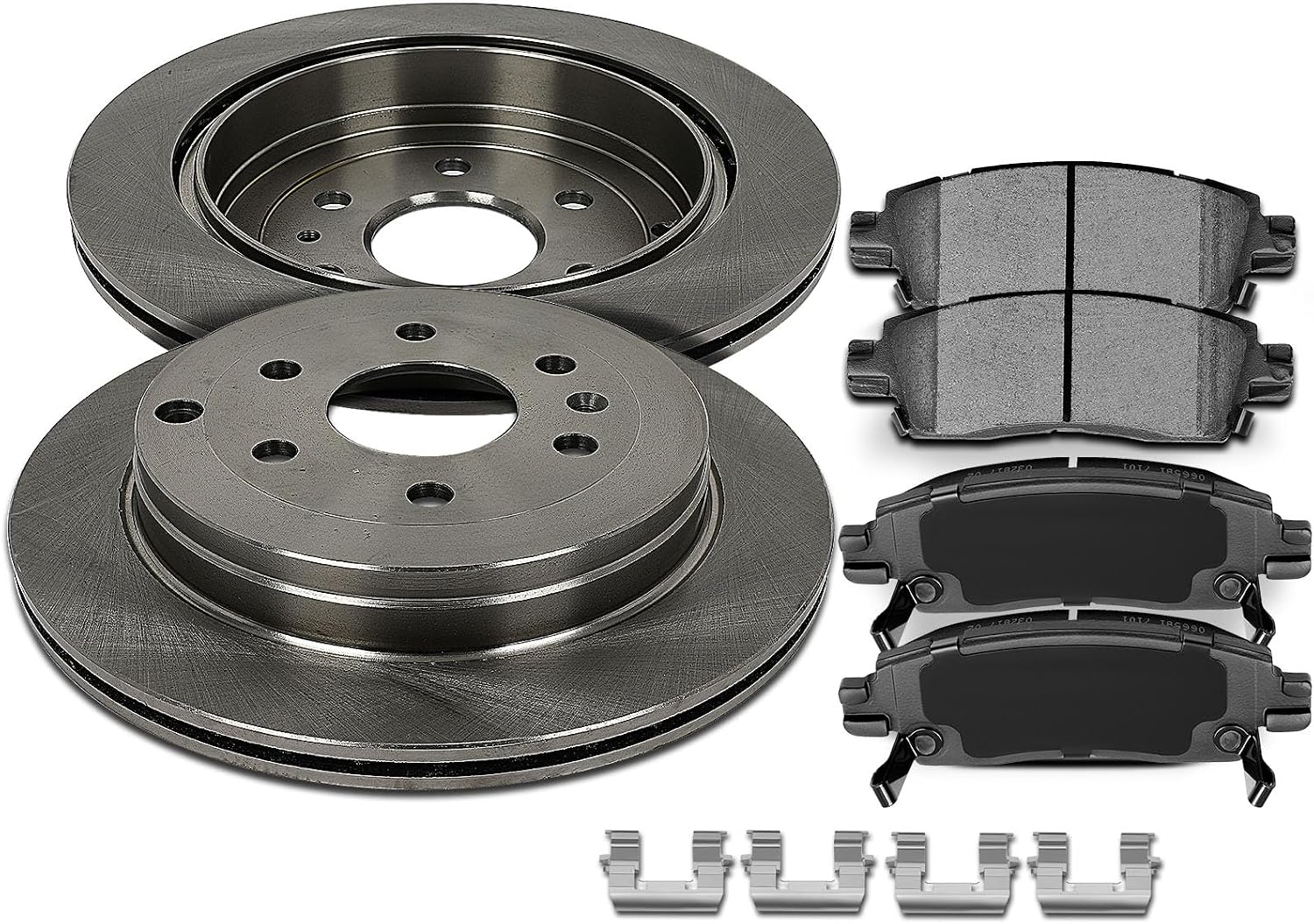 SCITOO Rear 13.03' Brake Pads and Rotors Kits Fit For Buick Enclave 2008-2017,For Chevrolet Traverse 2009-2017,For GMC Acadia 2007-2016,For GMC Acadia Limited 2017,For Saturn Outlook 2007-2010