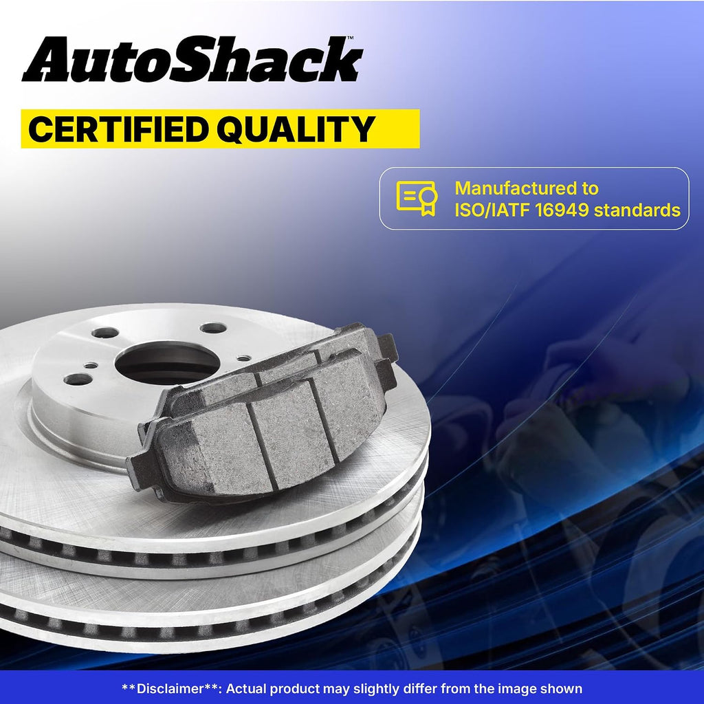 AutoShack Front & Rear Brake Rotors & Ceramic Pads for Chevrolet & GMC, Silverado 1500 2007-2013 Sierra 1500 2007-2013 Tahoe 2007-2014 Yukon 2007-2014, 4WD RWD AWD V8 4.8L 5.3L 6.0L 6.2L