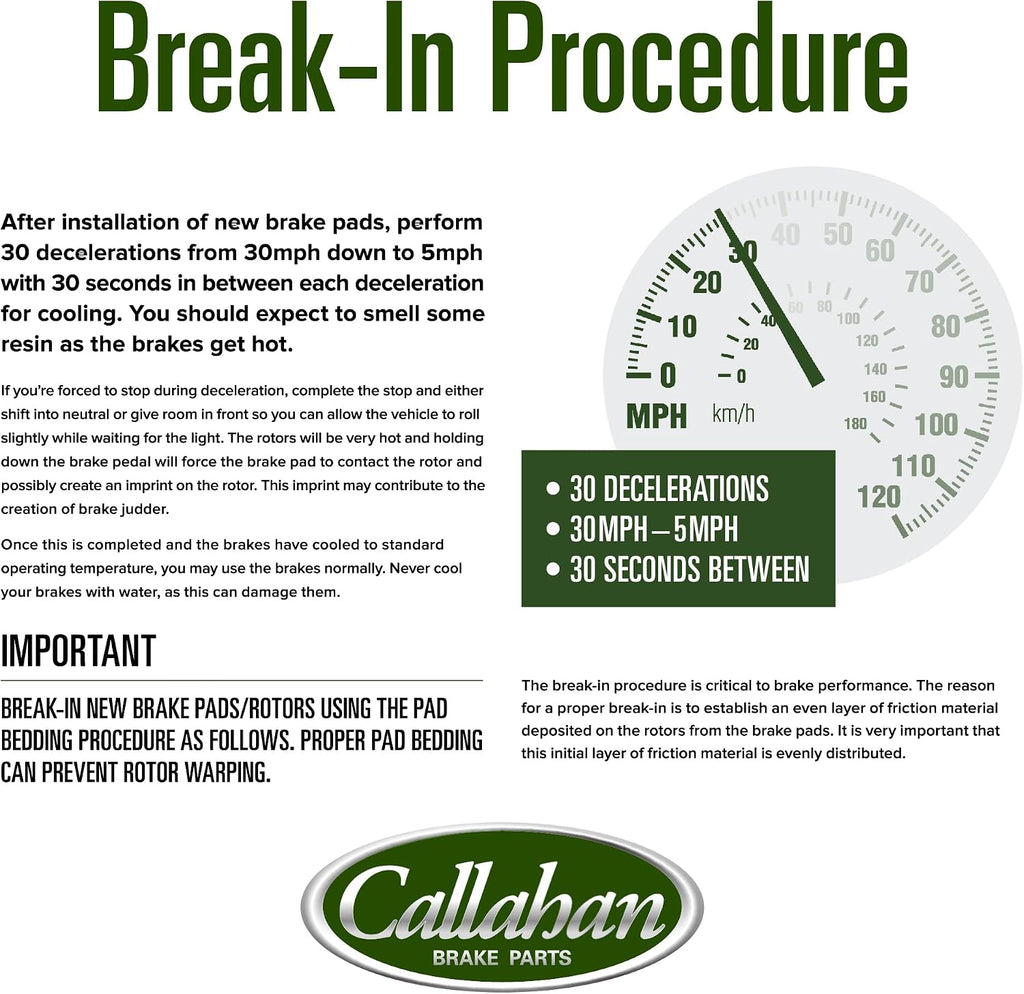 Callahan Brake Parts Front and Rear Brake Kit For Hyundai Venue 2020-2022, Kia Soul 2020-2023 [Model Specific] Replacement Brake Rotors with Ceramic Brake Pads