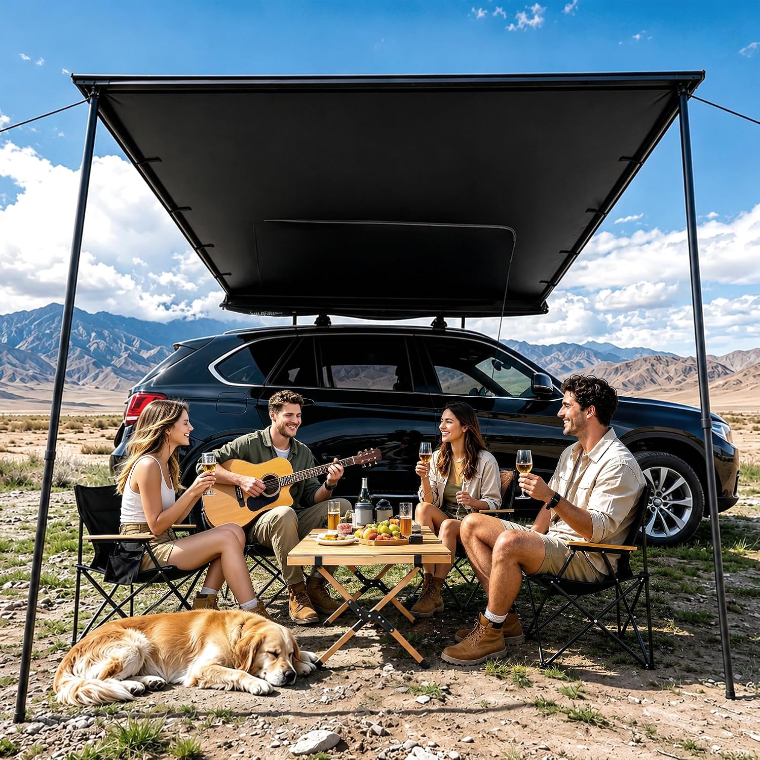WildFinder Rooftop Tent Hard Shell Roof Top Tent Hardshell Suitable for Jeep SUV Truck Van,Camping Car Roof for 2-3 Person