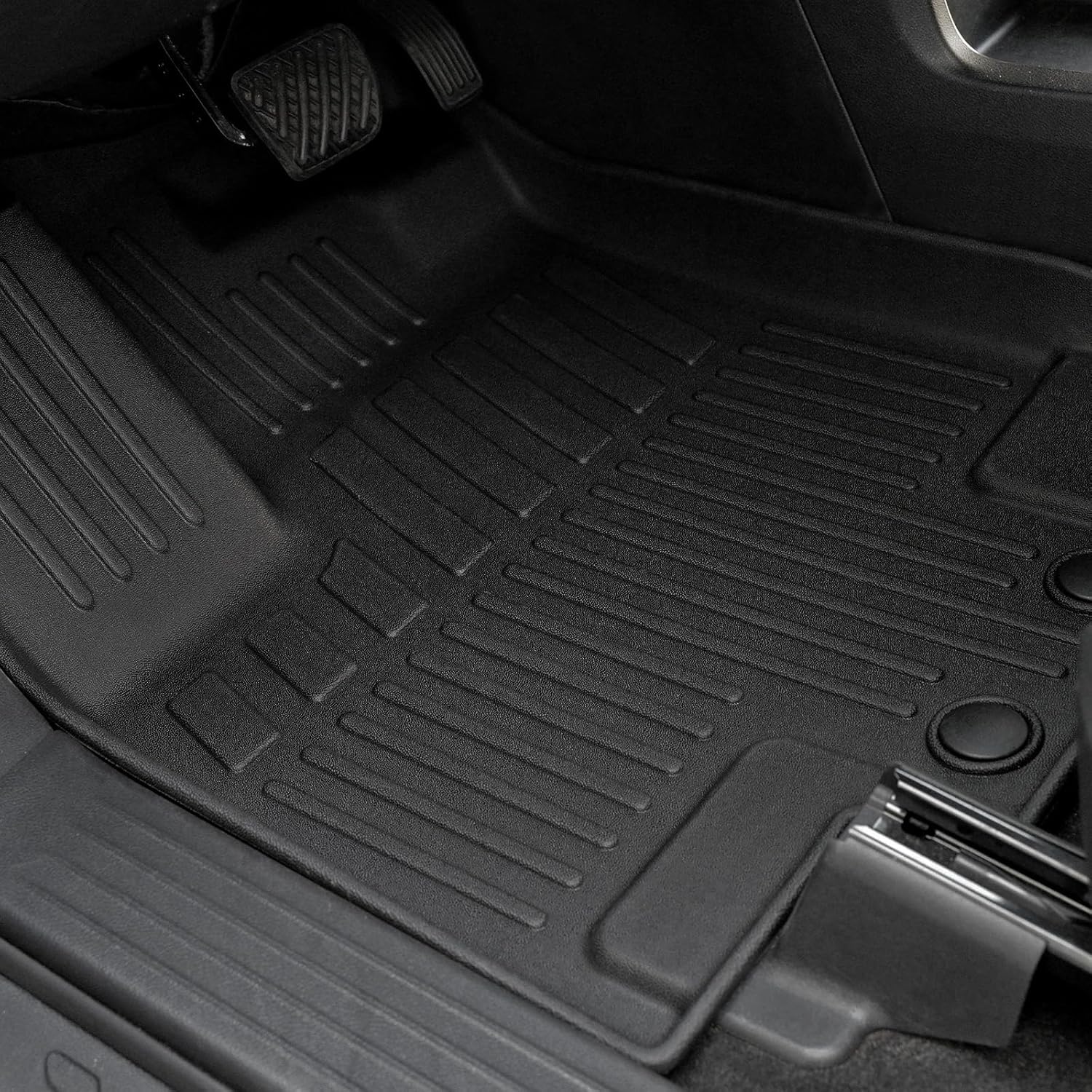 Floor Mats for Nissan Pathfinder 2022-2025 2026, All Weather Floor Mats Trunk Cargo Liner with Backrest Protectors and Door Sill Guards Accessories, Full Coverage Set (Fit 7/8 Seats)