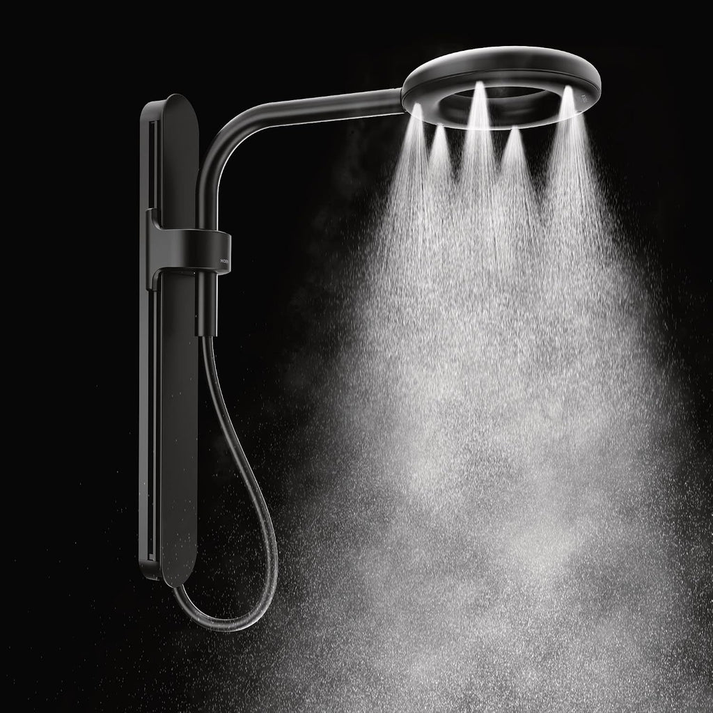 Moen N207R0BL Spa Shower Rainshower, Matte Black