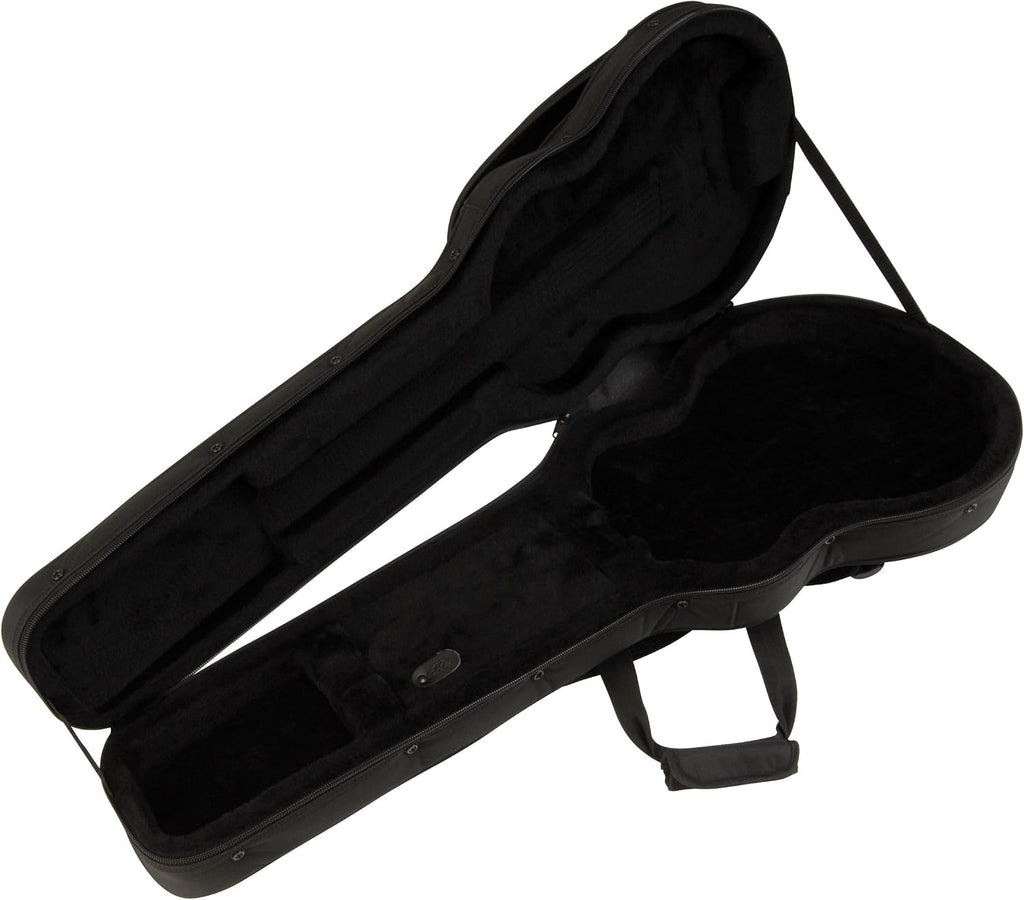SKB Les Paul Style Electric Guitar Soft Case, Black – Lightweight Construction with 2 Zippered Pouches and Foam Inserts for Protection