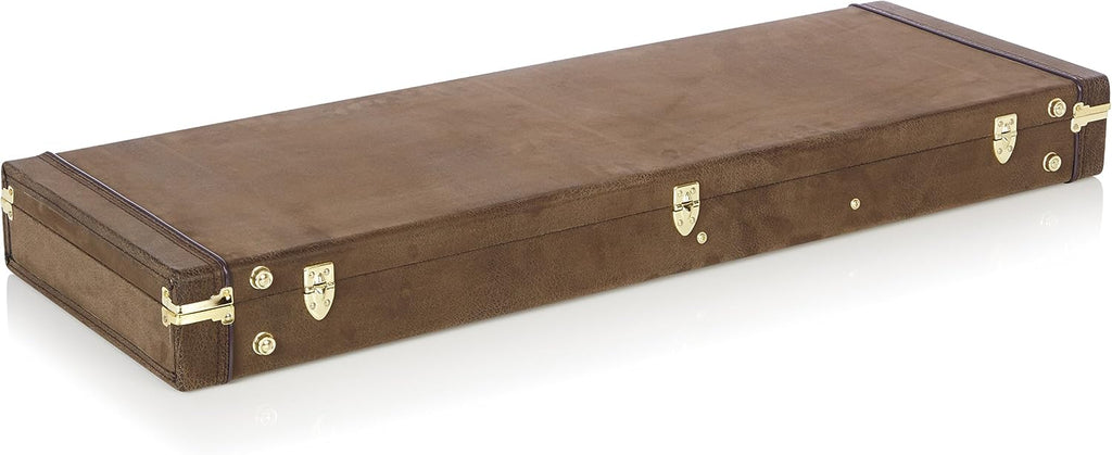 Gator Cases Deluxe Wood Case for Electric Guitars, Vintage Brown Exterior (GW-ELEC-VIN)