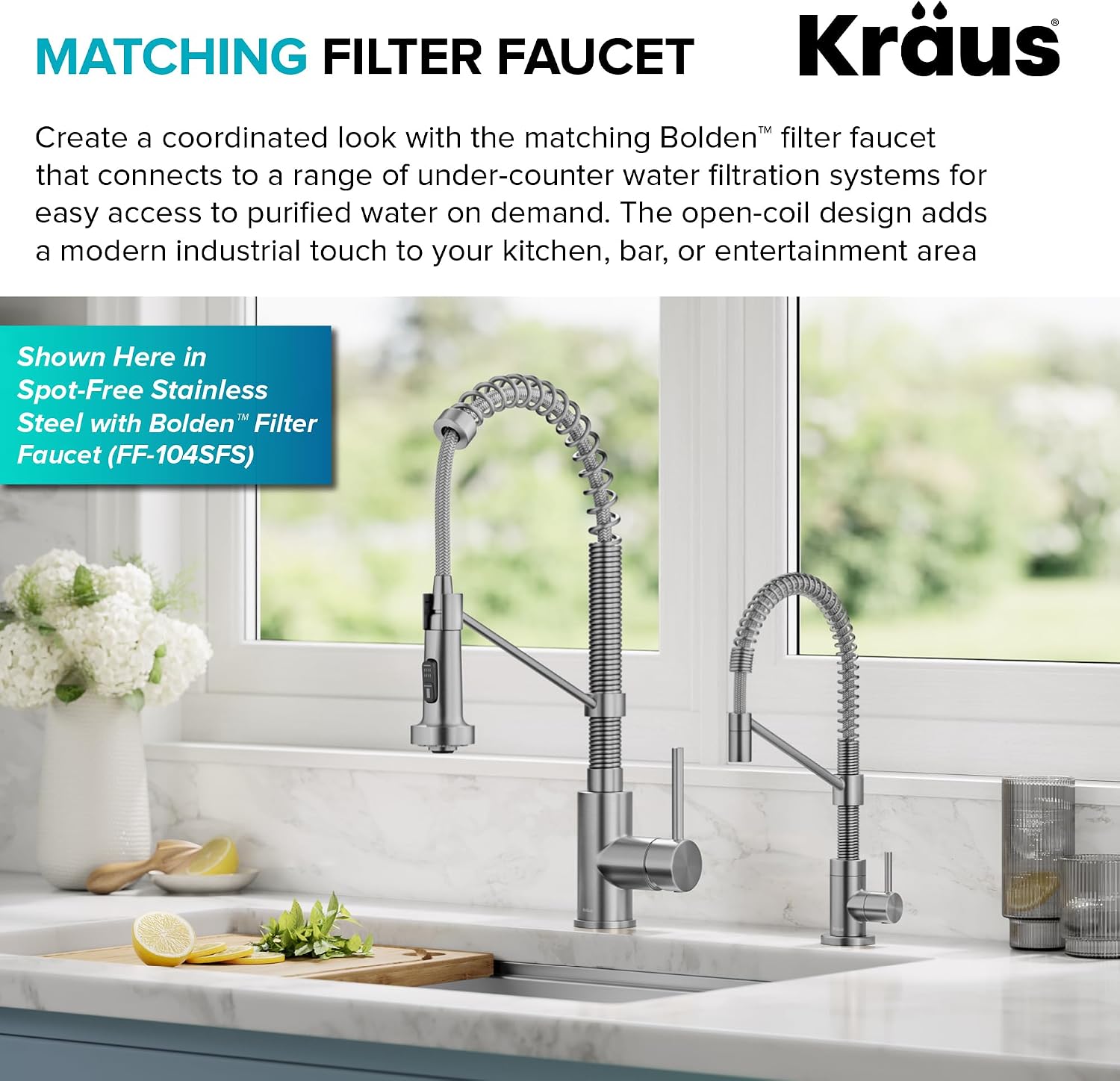 KRAUS Bolden Commercial Style 2-Function Single Handle Pull Down Kitchen Faucet in Chrome, KPF-1610CH (Pack of 1)