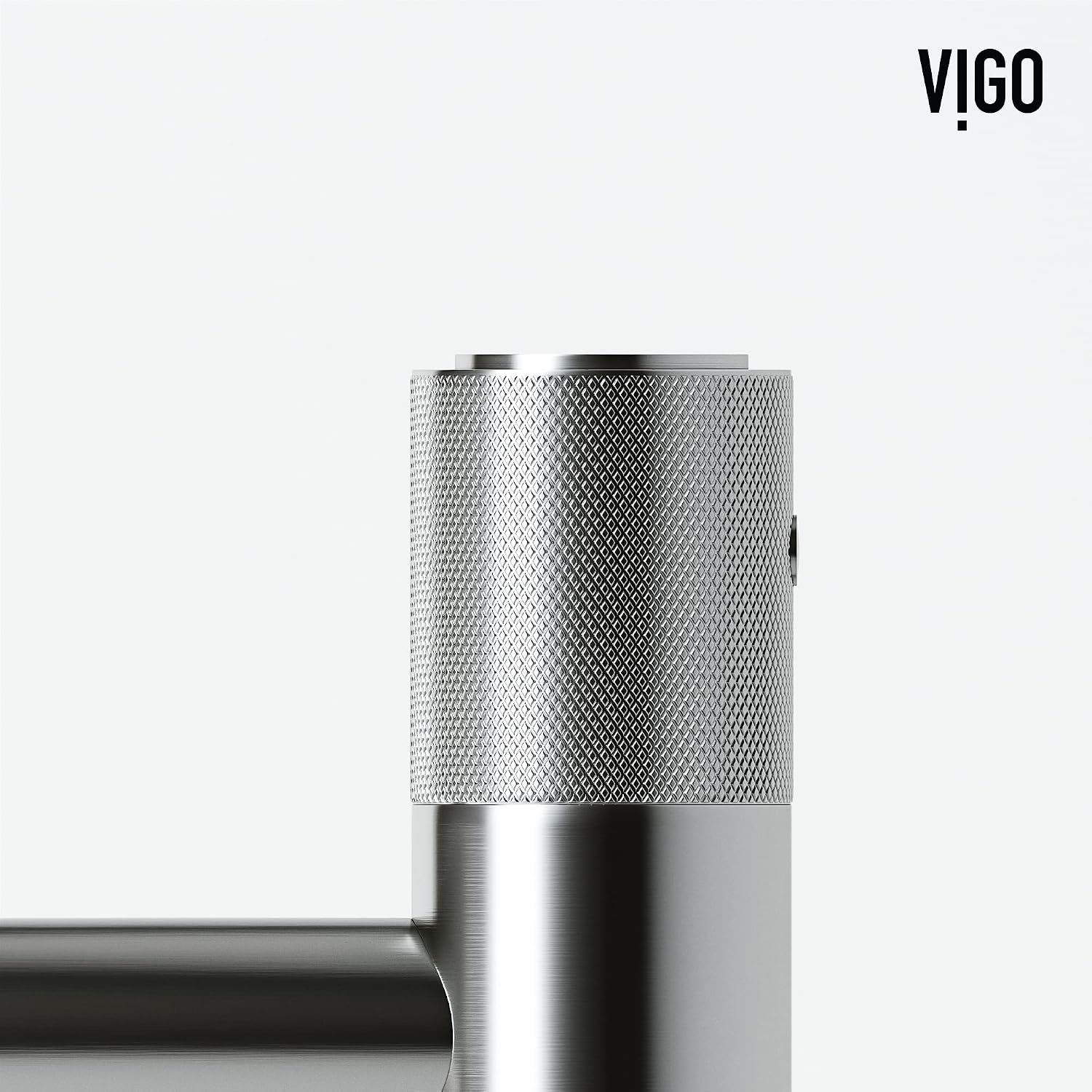 VIGO Apollo Single-Handle Single-Hole Mount Bathroom Sink Faucet, 8-Inch, Brushed Nickel, Modern Design, Solid Brass, 1.2 GPM WaterSense & Ceramic Disc Valve, Corrosion-Resistant
