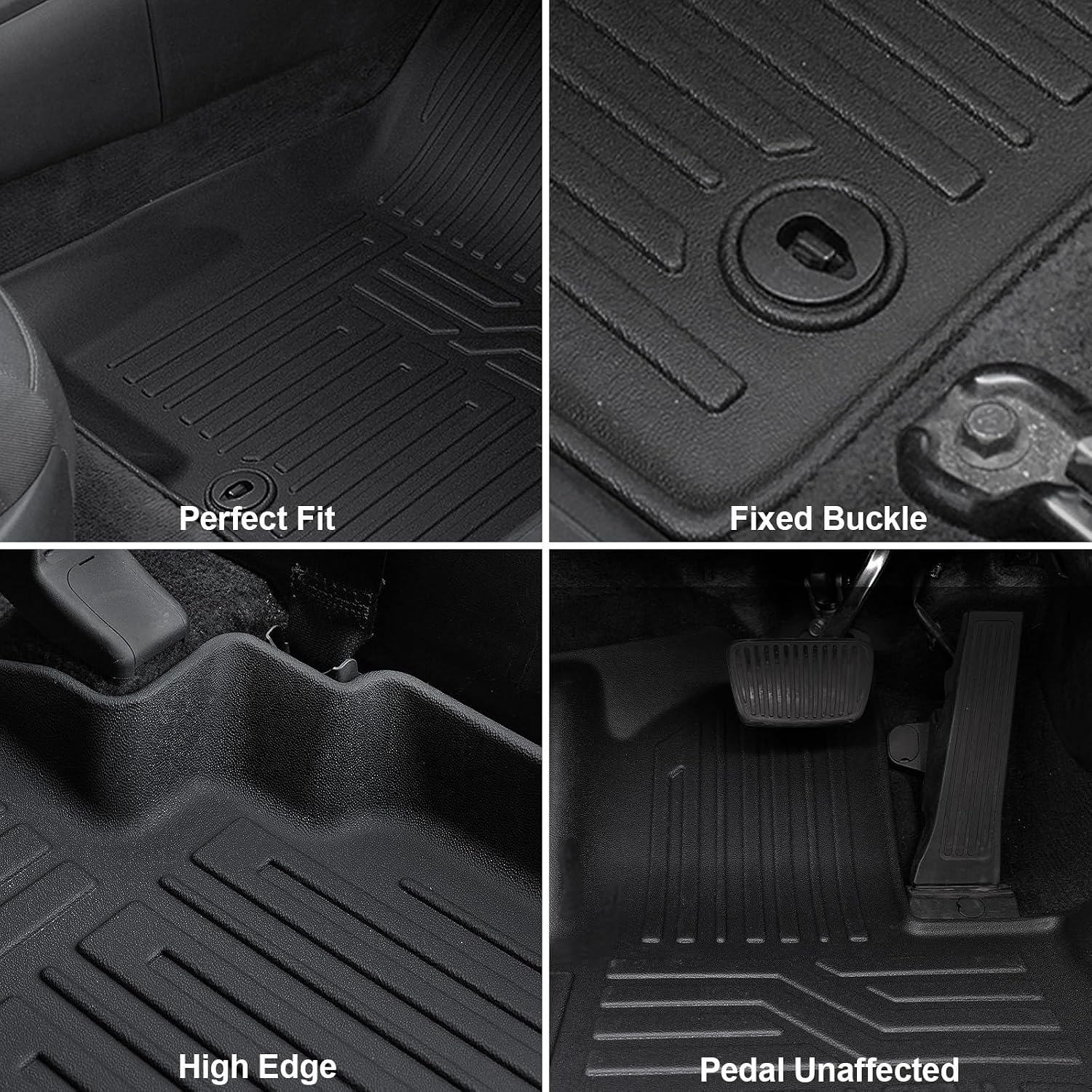 Floor Mats Set for 2022-2025 2026 Hyundai Tucson Gas (Not fit Hybrid), Full Coverage All Weather Floor Mats Cargo Mat with Backrest Protectors & Door Sill Guards for Tucson Accessories