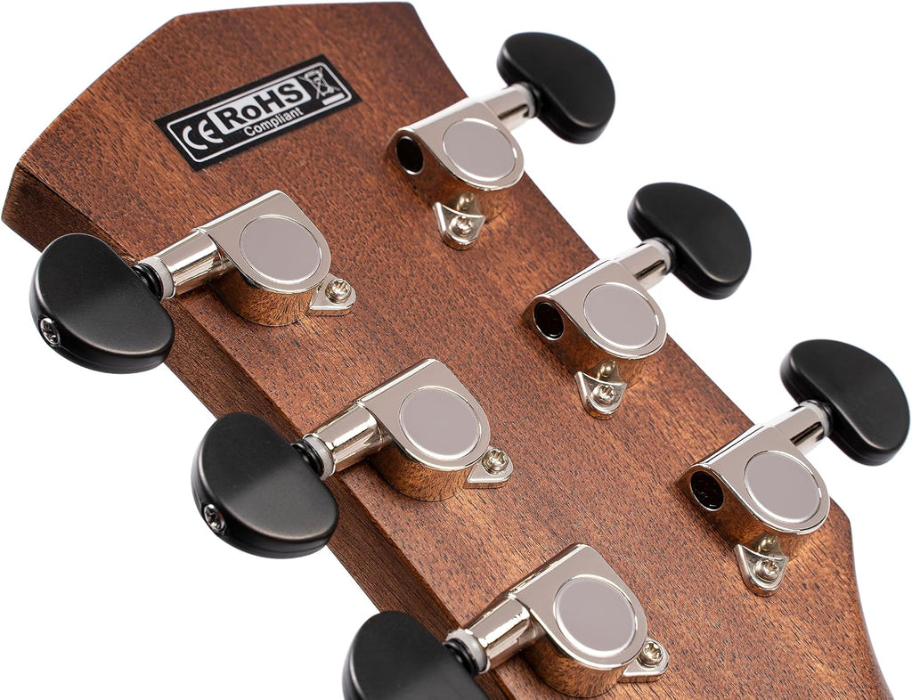 Cort Core Series OC Mahogany Acoustic-Electric Guitar. Open Pore Black Burst