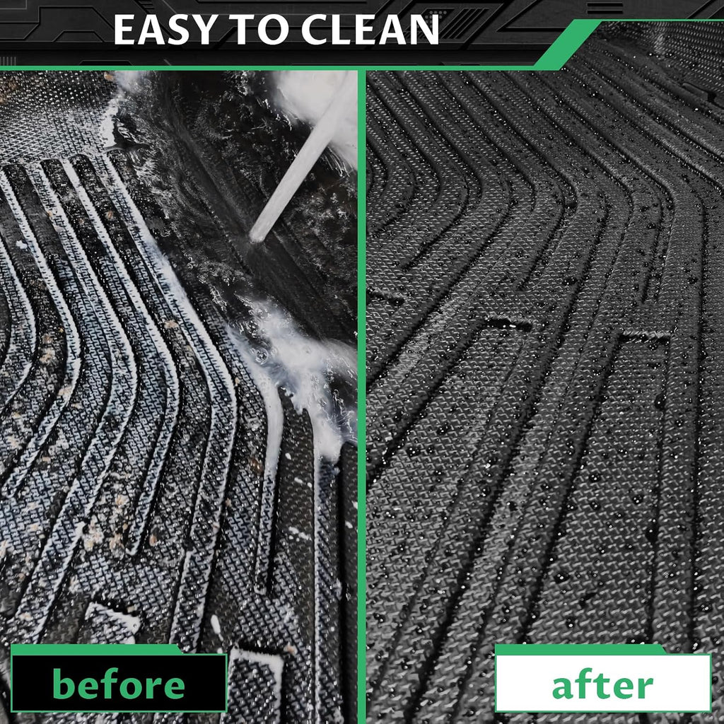 Floor Mats for 2015-2020 Chevrolet Suburban&for GMC Yukon XL (with 2nd Row Bench),7 Seats, TPE All Weather Protection Floor Liners Full Accessories for Chevy Suburban Floor Mats,Non-Slip Cargo Liner