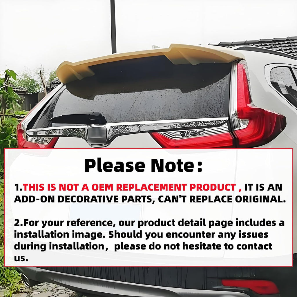 MUTUSAISI Rear Spoiler Roof Wing Fit for Honda CRV/CR-V 2017-2022 EX/EX-L/LX/Touring Top Wing Lip Exterior Accessories (Carbon Fiber Look)