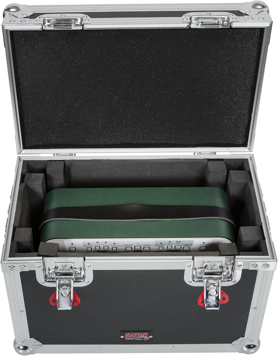 Gator Cases G-TOUR Series ATA Style Road Case for Mini Electric Guitar Amp Heads Such as Marshall JTM1H - Equipped with Heavy Duty Latches and Spring Loaded Handles; (G-TOURMINIHEAD2)