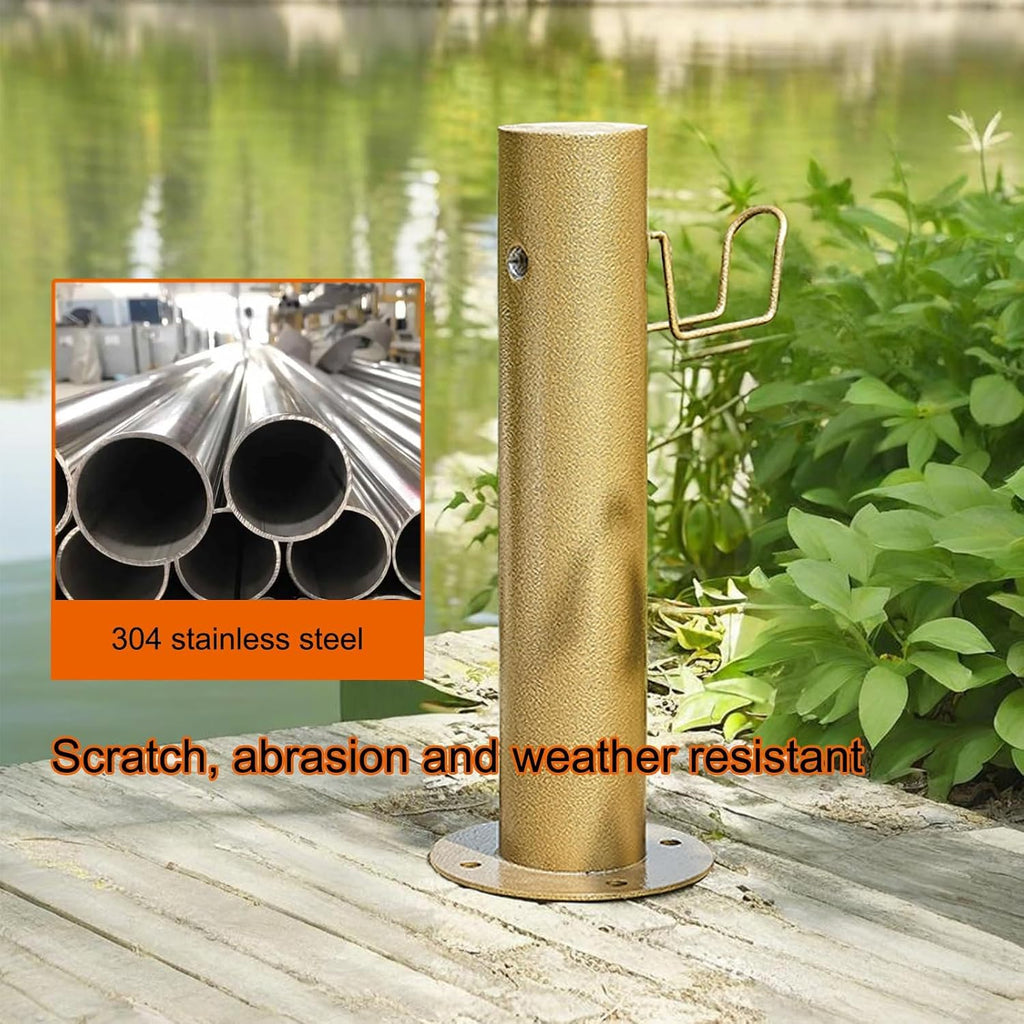 Garden Water Column Outdoor Post Faucet 304 Stainless Steel Cylindrical Vertical Water Dispenser Hydrant Water Feature Fountain Courtyard Post