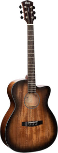 Cort Core Series OC Mahogany Acoustic-Electric Guitar. Open Pore Black Burst