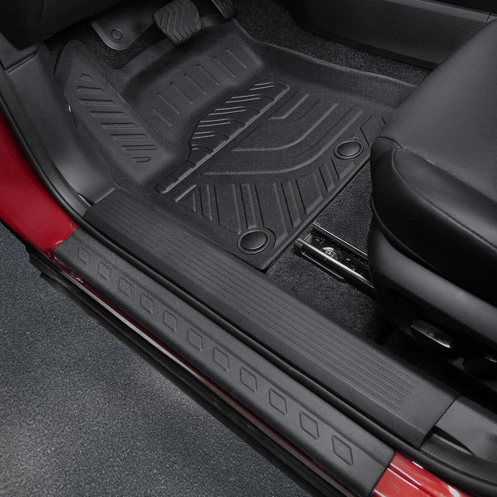 Floor Mats Set for Nissan Rogue 2026 2025 2024-2021 Accessories, Full Coverage All Weather Floor Mats Cargo Mat with Backrest Protectors & Door Sill Guards (Not for Sport)