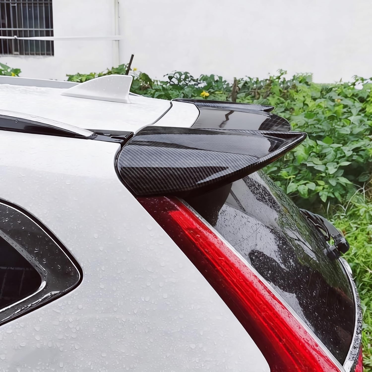 MUTUSAISI Rear Spoiler Roof Wing Fit for Honda CRV/CR-V 2017-2022 EX/EX-L/LX/Touring Top Wing Lip Exterior Accessories (Carbon Fiber Look)