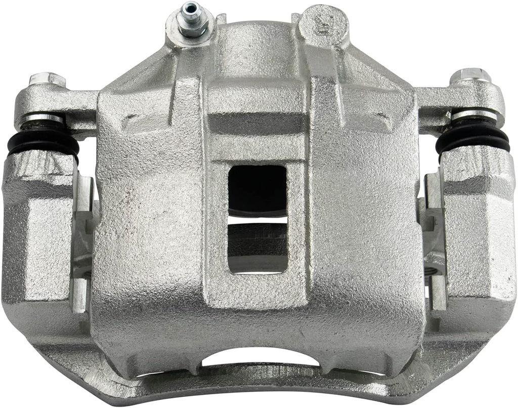 TRQ Performance Front Brake Pad and Rotor Set Ceramic Vented Coated Rotors Calipers Compatible with 2012 Kia Rio