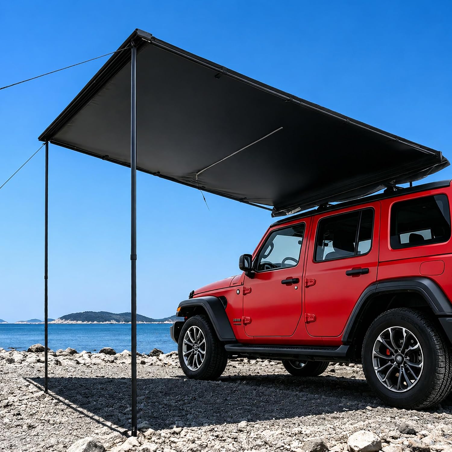 WildFinder Rooftop Tent Hard Shell Roof Top Tent Hardshell Suitable for Jeep SUV Truck Van,Camping Car Roof for 2-3 Person