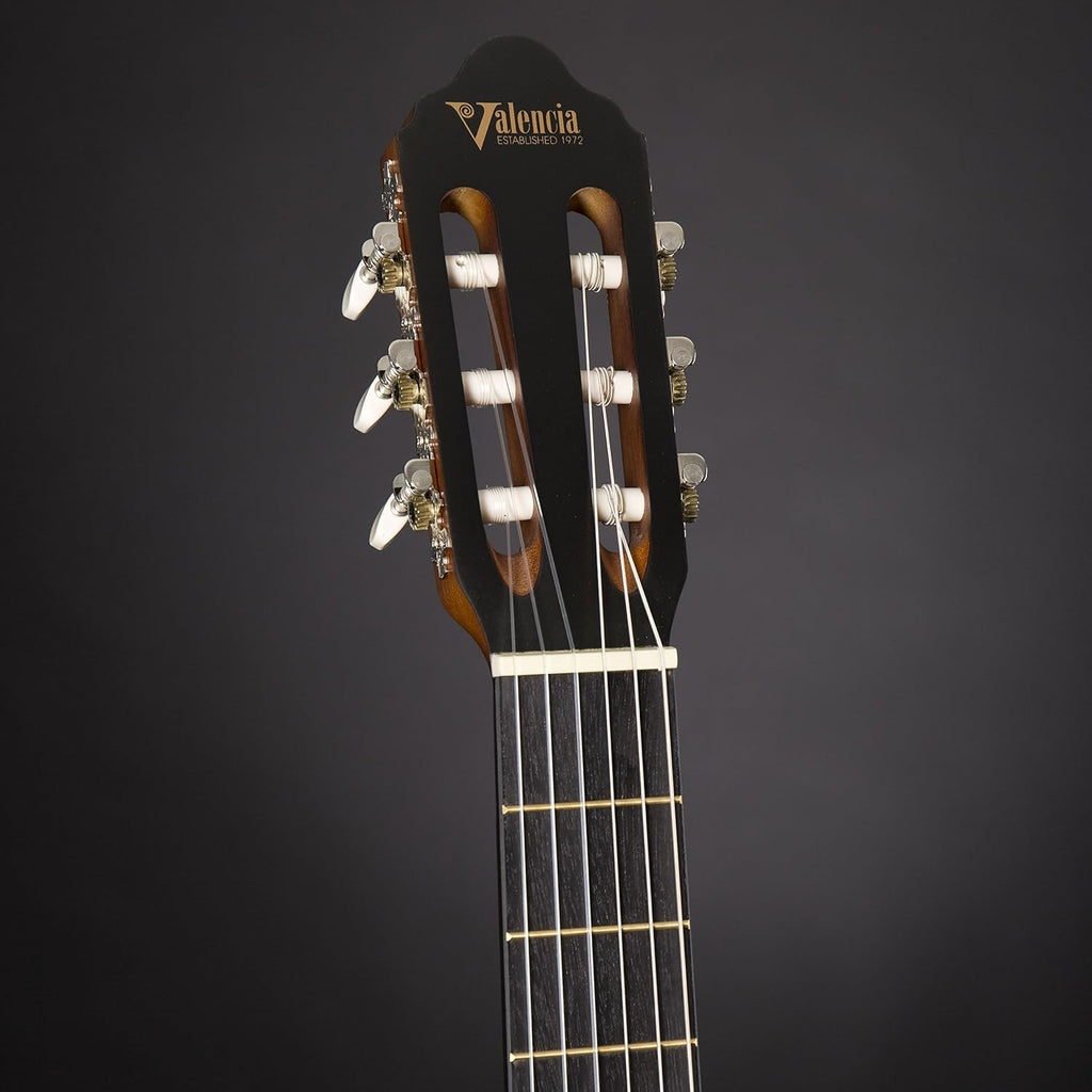 Valencia 200 Series 3/4 Size Hybrid Classical Acoustic Guitar Natural