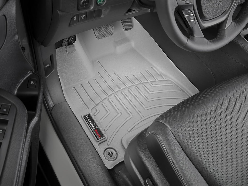 WeatherTech Custom Fit FloorLiners for Honda Ridgeline - 1st Row (469711), Grey