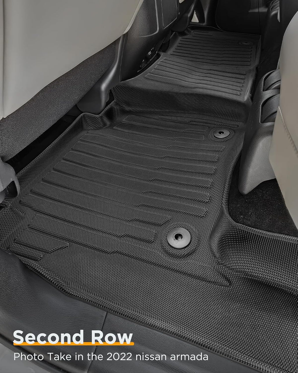 for Nissan Armada/Infiniti QX80 2019-2024 (7 Seats) Floor Mats Carpet Liner All Weather Protector TPE Anti-Slip Tech Mats for Nissan Armada/Infiniti QX80 2019 2020 2021 2022 2023 2024 Accessories