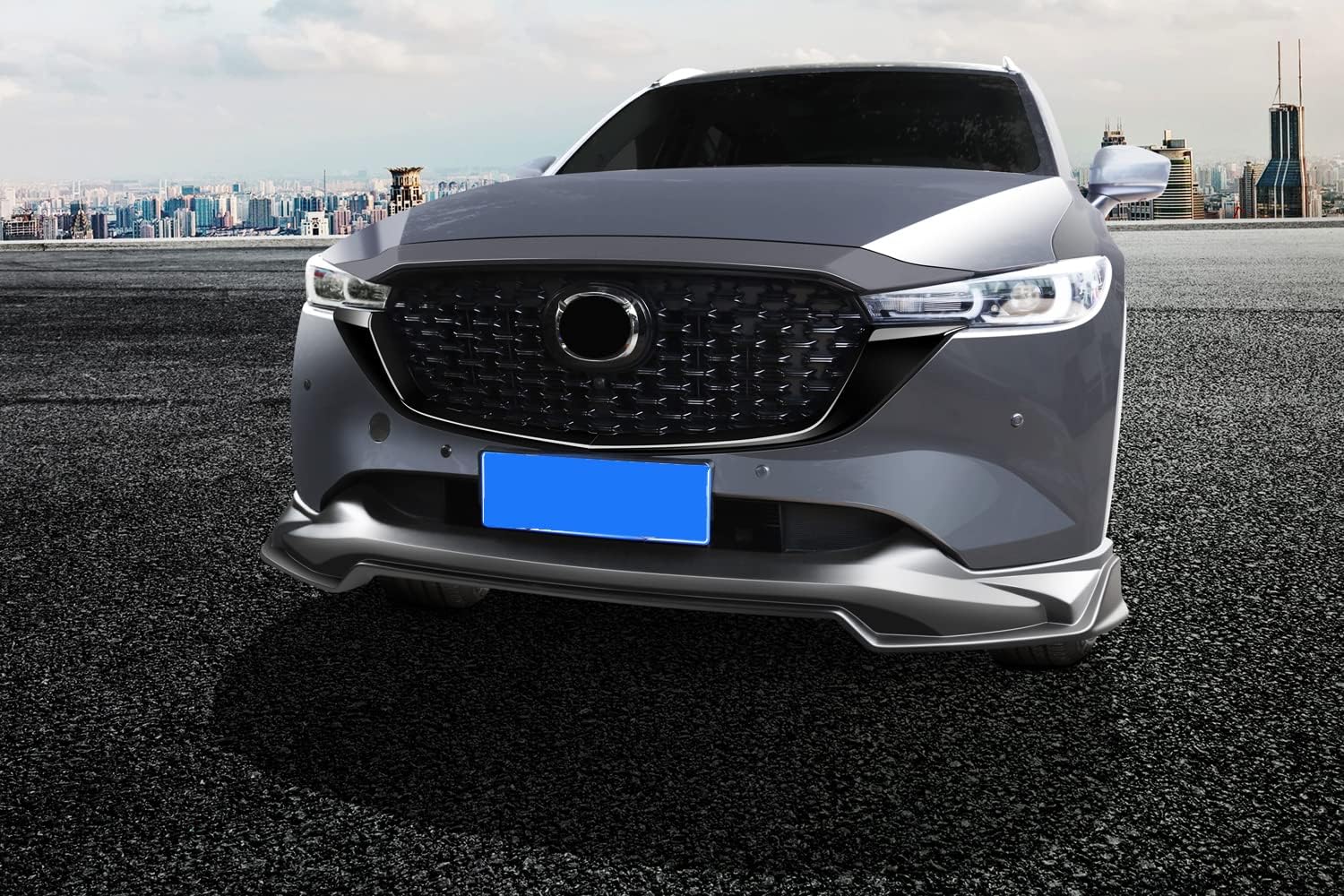 HIGH FLYING for Mazda CX-5 CX5 2022 2023 2024 2025 Exterior Accessories Car Front Grille Inserts Cover Molding ABS Glossy Black 2pcs