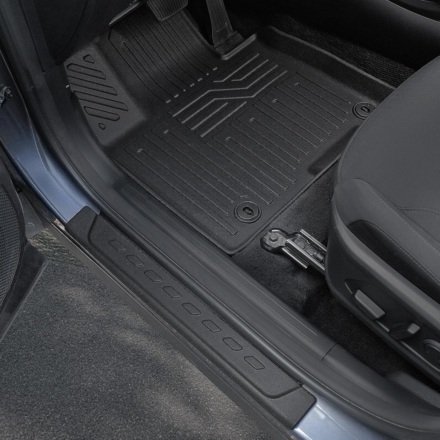 Floor Mats Set for 2022-2025 2026 Hyundai Tucson Gas (Not fit Hybrid), Full Coverage All Weather Floor Mats Cargo Mat with Backrest Protectors & Door Sill Guards for Tucson Accessories