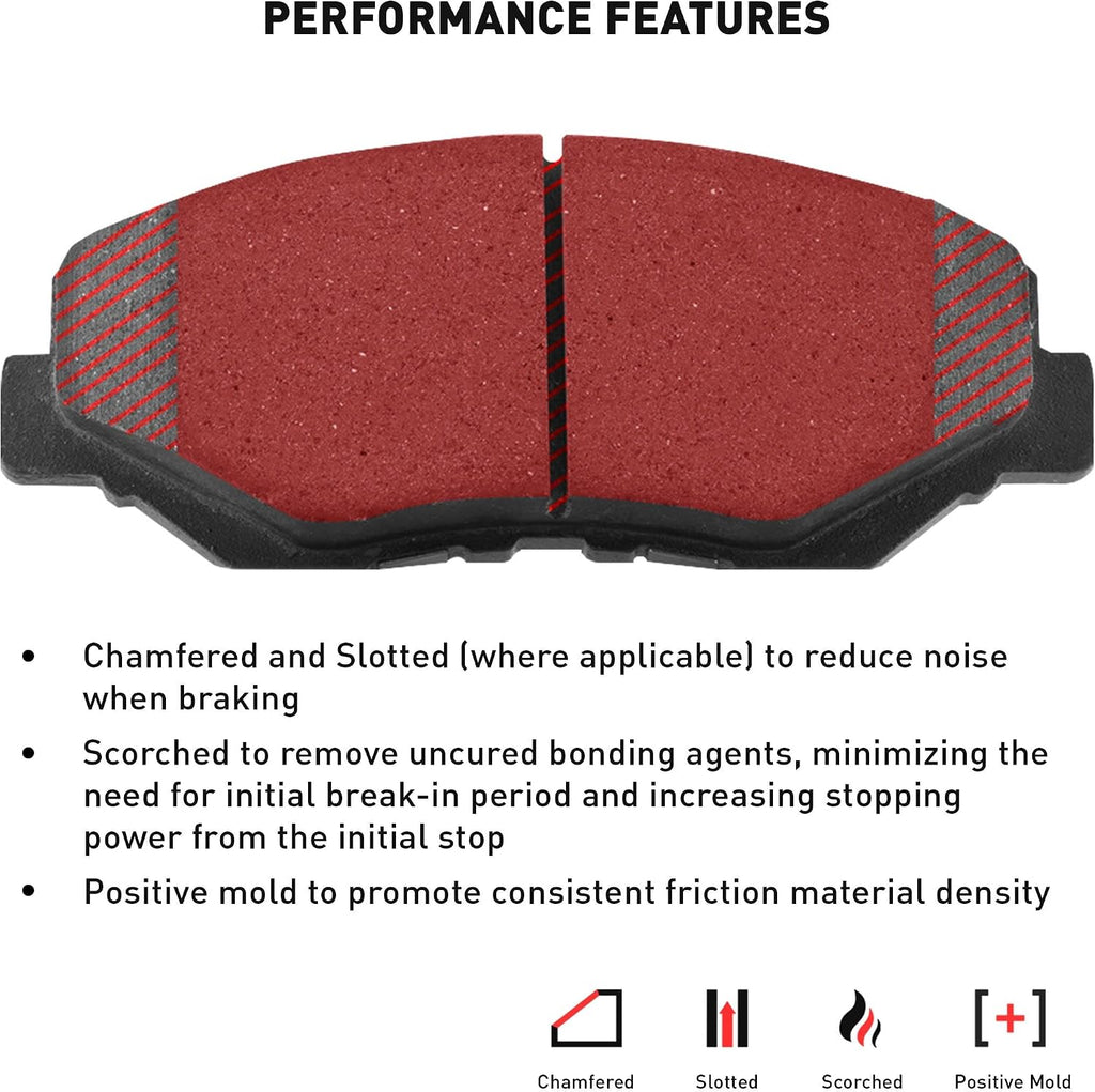 Dynamic Friction Company Brake Kit For 2015-2017 Honda Odyssey| Front and Rear 5000 Advanced Brake Pads and Rotors Kit|Hardware included