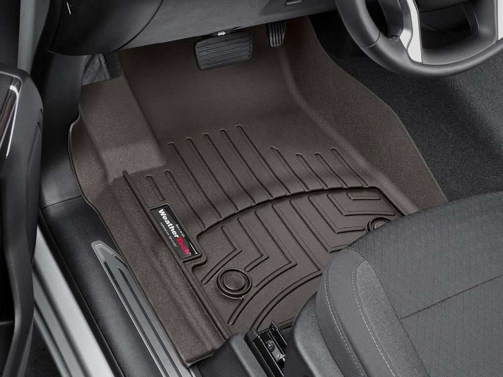 WeatherTech Custom Fit FloorLiners for Chevrolet Silverado 2500HD/3500HD, Silverado 2500HD/3500HD, Silverado 2500HD/3500HD - 1st Row (4714361), Cocoa