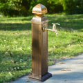 Garden Water Column Outdoor Post Faucet Vertical Square Decorative Water Feature Fountain Water Dispenser Hydrant Durable and Decorative Fixture