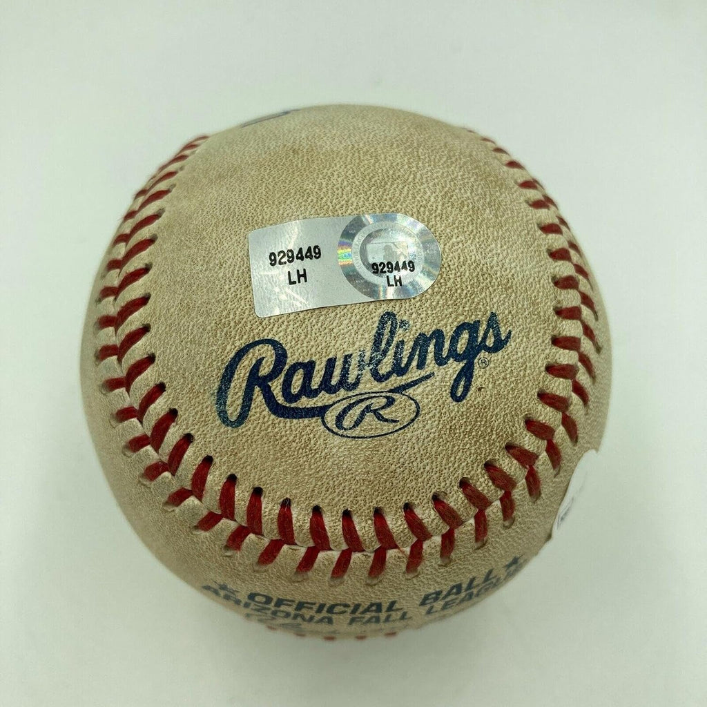 Historic Bryce Harper MLB Debut 10-20-2010 Signed Game Used Baseball JSA COA - MLB Autographed Game Used Baseballs