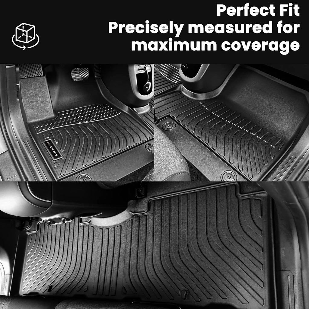 Auxko All Weather Floor Mats Cargo Mat Fit for 2026 2025 Nissan Kicks TPE Liners Accessories All Season Guard Odorless Anti-Slip Floor Mats Cargo Mat for Nissan Kicks Black