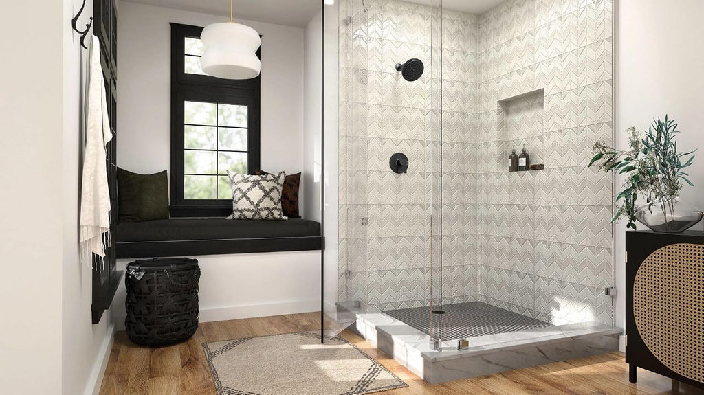 Moen UTS2202EPBL Doux Collection M-CORE 2-Series 1-Handle Shower Trim Kit, Valve Required, Matte Black