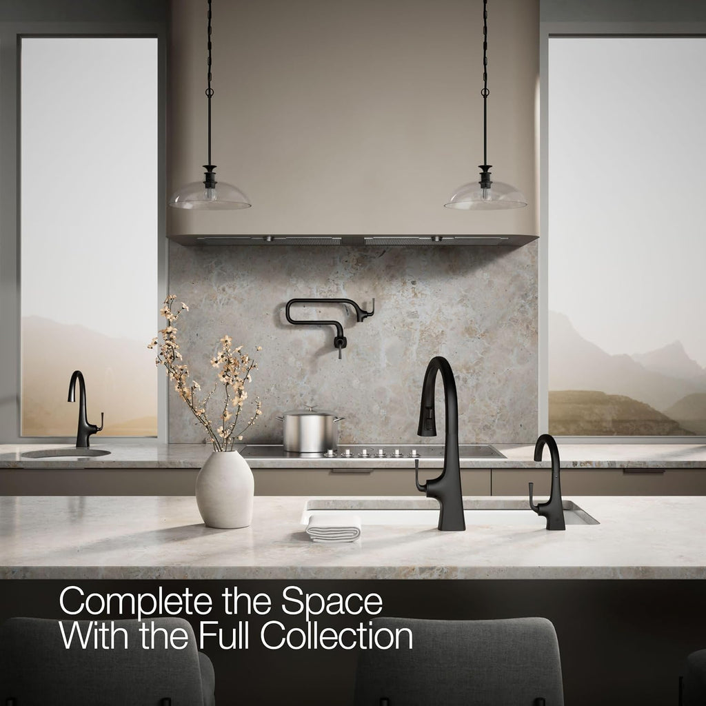 Kohler K-24134-BL Graze Beverage Faucet, Matte Black