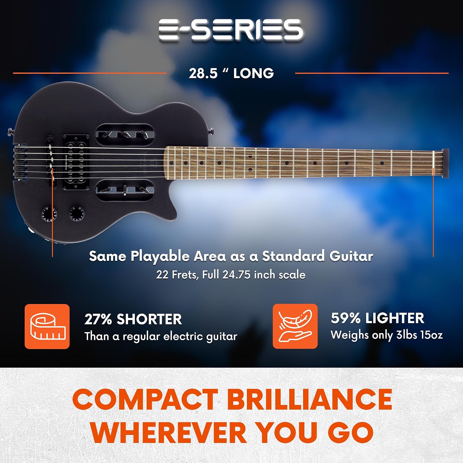 Traveler Guitar EG-1 Blackout - Matte Black