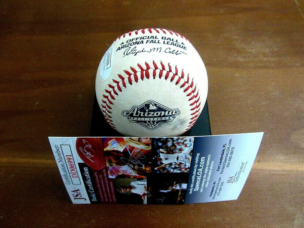 Greg Bird N.y. Yankees Signed Auto Arizona Fall League Game Used Baseball Jsa - MLB Game Used Baseballs