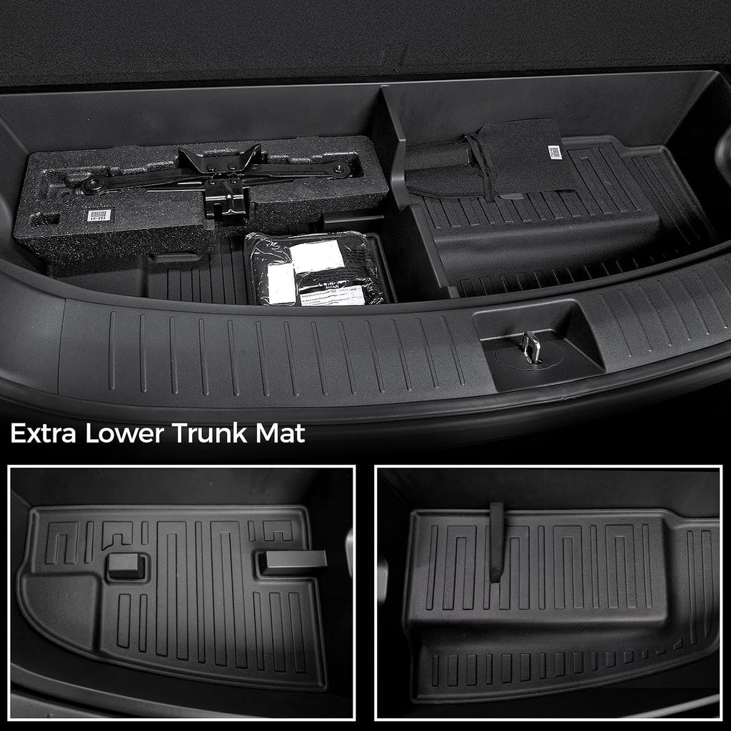 Floor Mats for Hyundai Palisade Gasoline 2026, All Weather Floor Mats Trunk Cargo Liner with Backrest Protectors Accessories, Full Coverage Set (Fit 7/8 Seats)