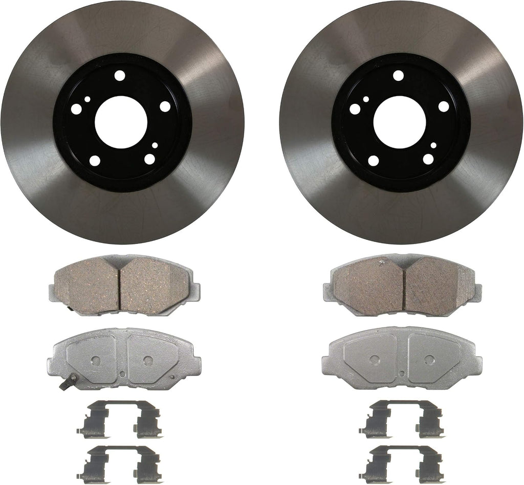 Wagner TQ QC914VK Brake Pad & Rotor Kit with Hardware, Front, Fits 2007 Honda Accord and other vehicles