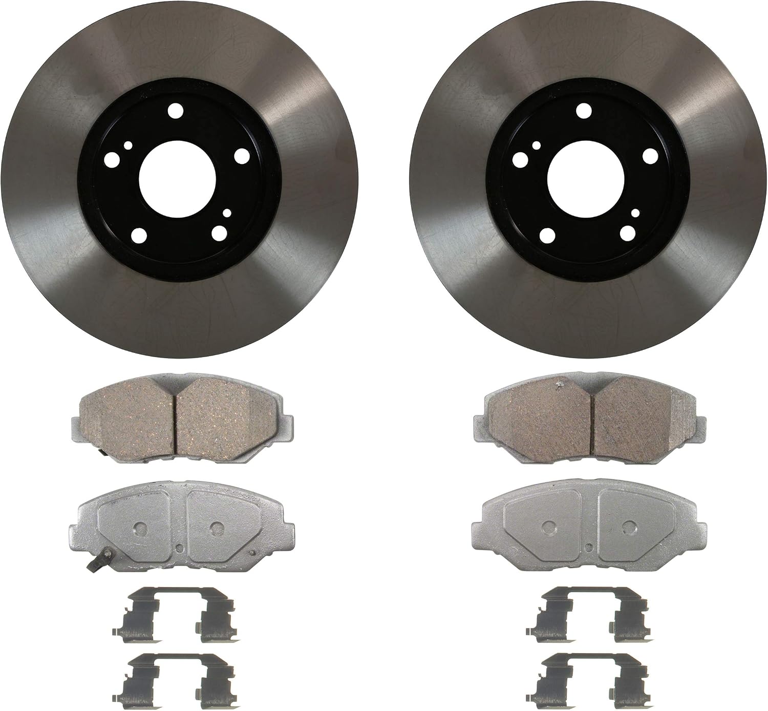 Wagner TQ QC914VK Brake Pad & Rotor Kit with Hardware, Front, Fits 2007 Honda Accord and other vehicles
