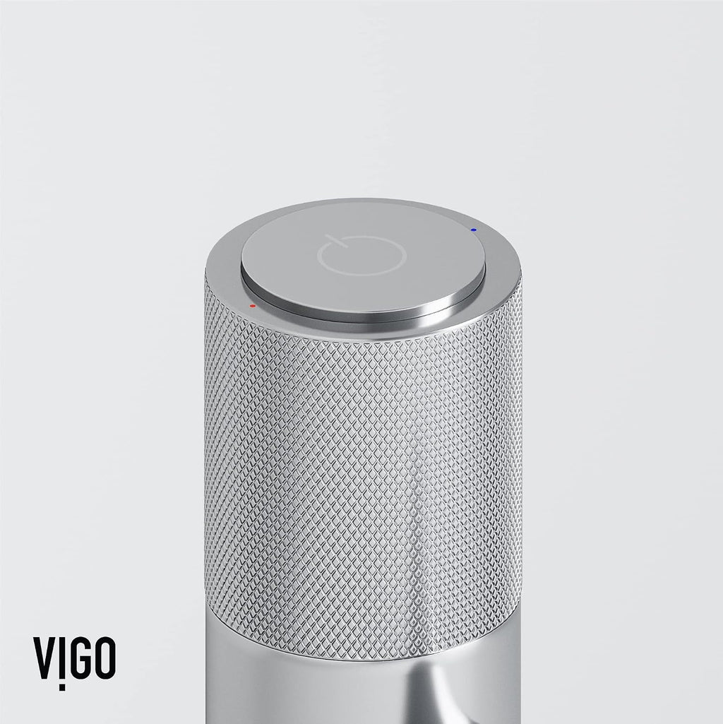 VIGO Apollo Single-Handle Single-Hole Mount Bathroom Sink Faucet, 8-Inch, Chrome, Modern Design, Solid Brass, 1.2 GPM WaterSense & Ceramic Disc Valve, Corrosion-Resistant