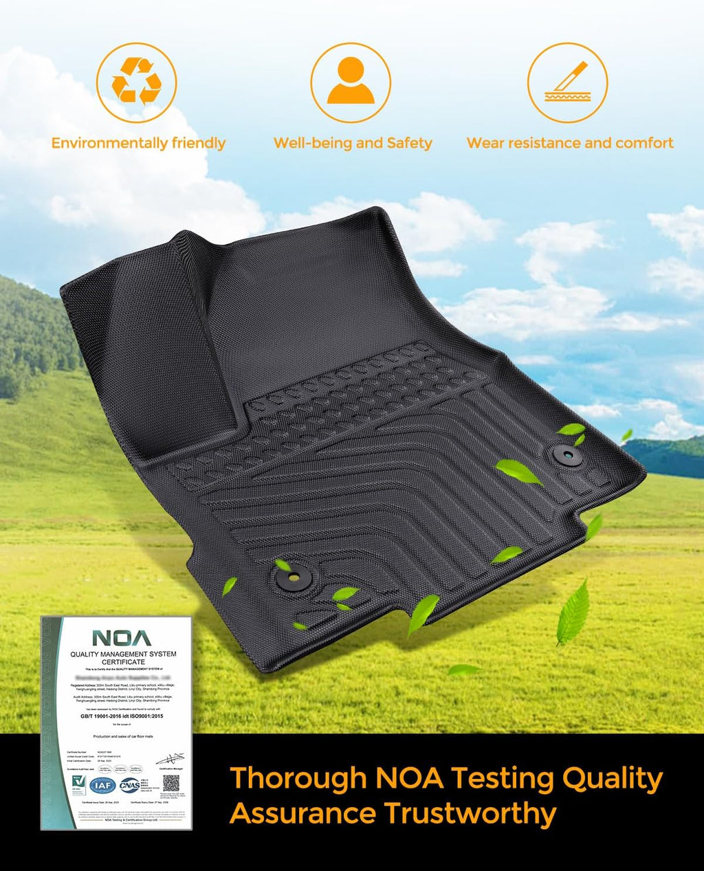 for Chrysler Pacifica 2017-2025 2026 7/8 Passenger (No Hybrid) Floor Mats Cargo Liner Carpet All Weather TPE Mat for Voyager 2020-2026, for Pacifica/Voyager 2018 2019 2021 2022 2023 2024 Accessories